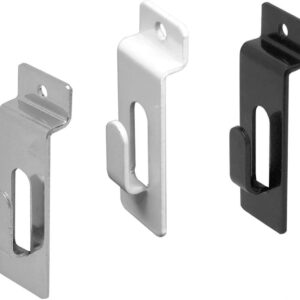 Chrome Slatwall and Slat Grid Notch Hooks, 10-Pack