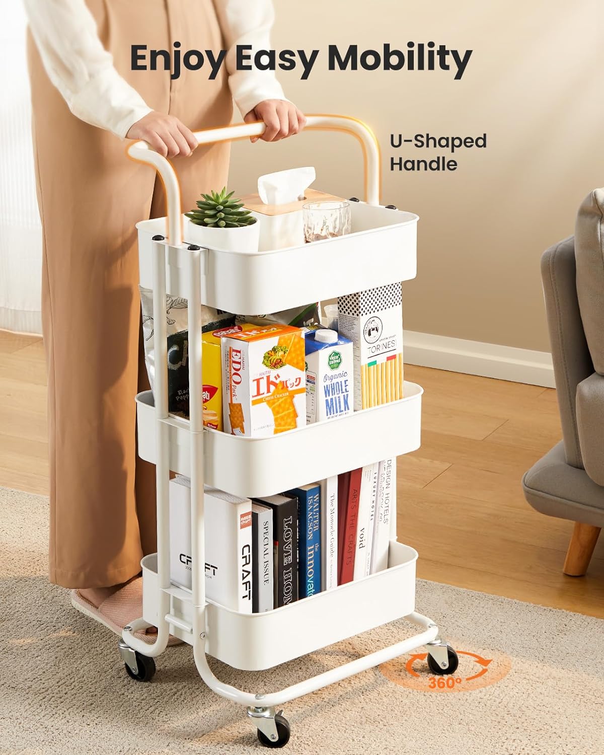 Pipishell Three-Tier Mesh Utility Cart: Editorial Guide - Image 3