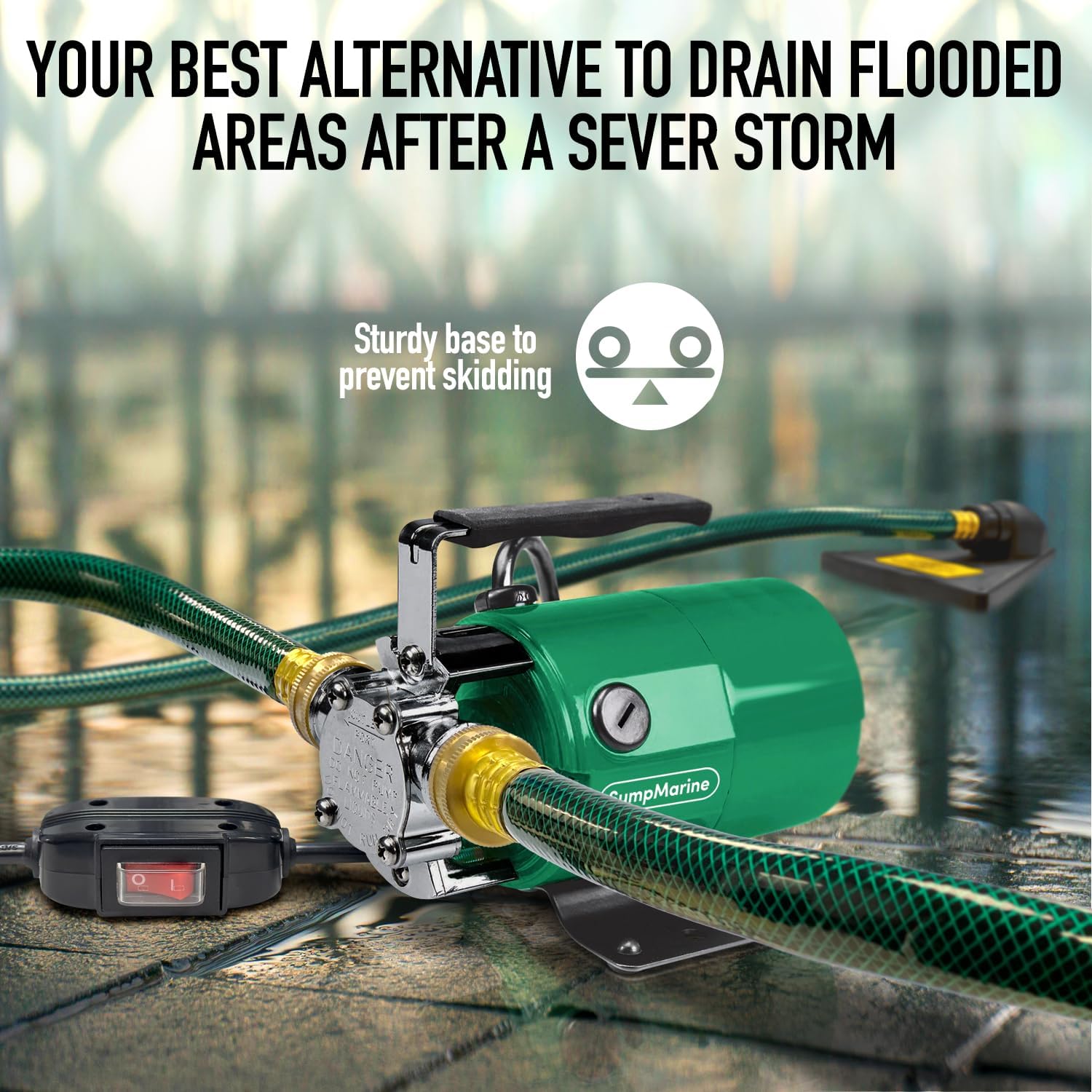 Portable 115V Water Transfer Pump, Listed at 330 GPH - Image 6