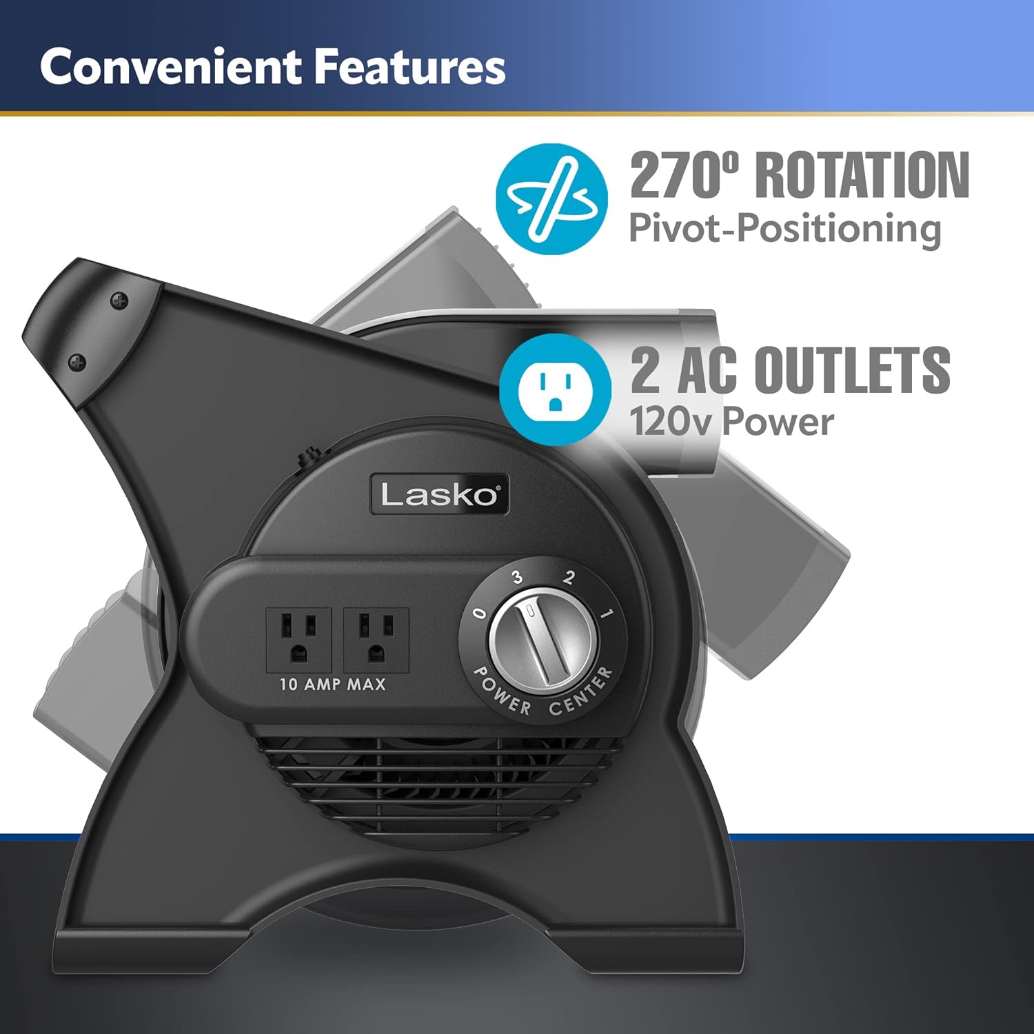 Lasko U12104 12-Inch Pivoting Utility Fan Guide - Image 5