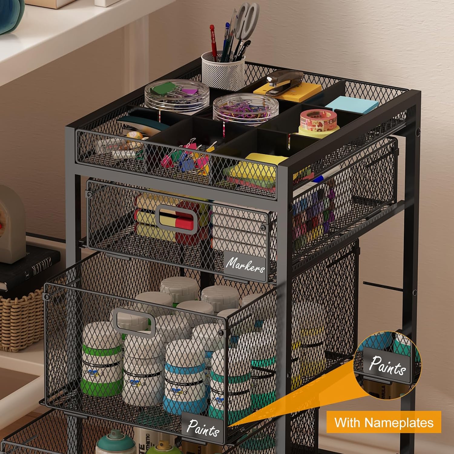 Three-Drawer Rolling Craft and Small-Parts Organizer - Image 7