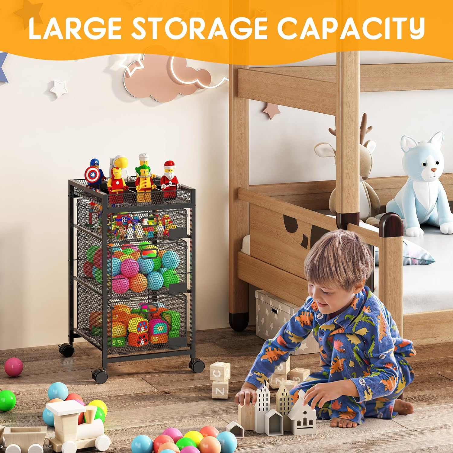 Three-Drawer Rolling Craft and Small-Parts Organizer - Image 4
