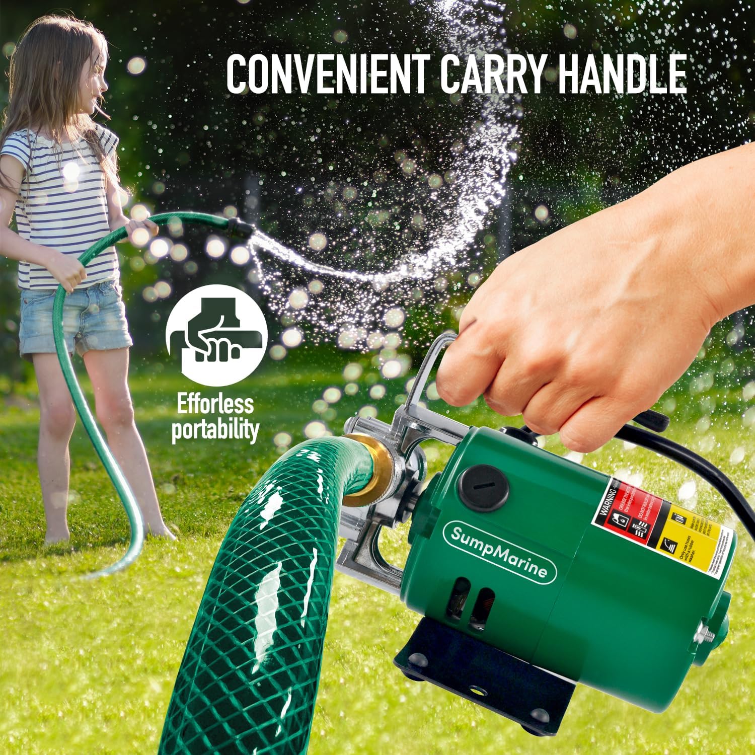 Portable 115V Water Transfer Pump, Listed at 330 GPH - Image 7
