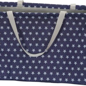 Household Essentials Krush Canvas Utility Tote, Blue Stars