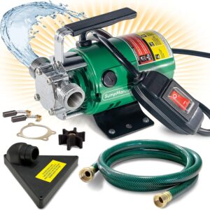 Portable 115V Water Transfer Pump, Listed at 330 GPH