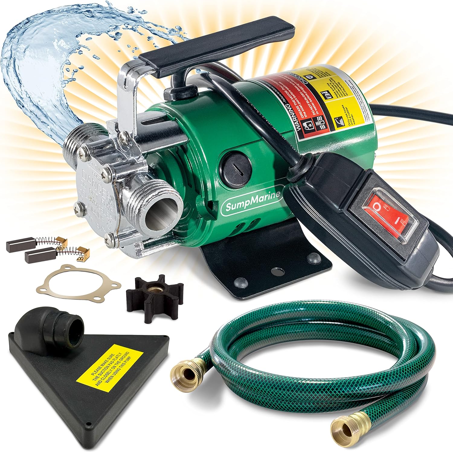 Portable 115V Water Transfer Pump, Listed at 330 GPH
